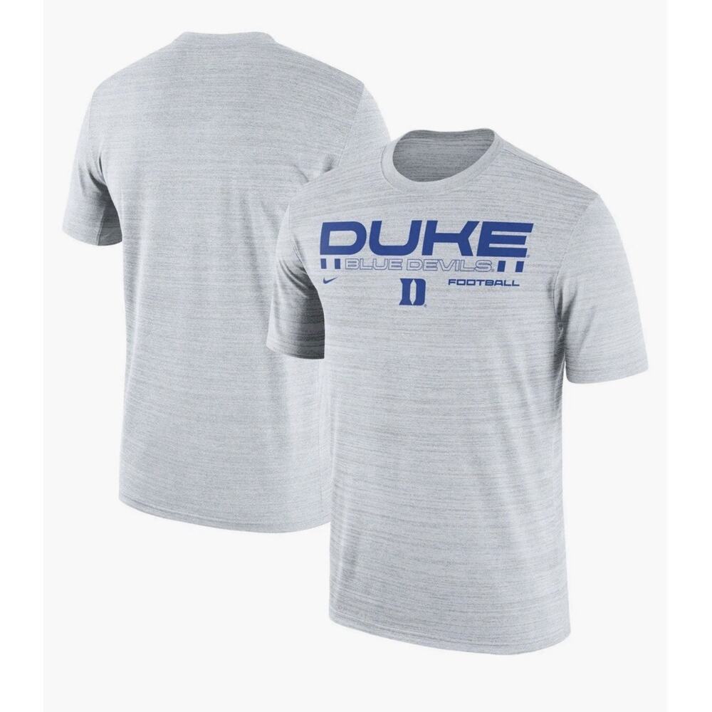 NWT Men’s Nike Duke Blue Devils Football Velocity Legend Tshirt XXL Dri Fit Grey